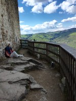 The "little rose garden" with a prisoner contemplating his fate