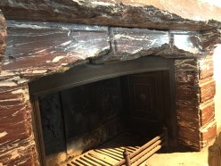 Damaged Marble Fireplace
